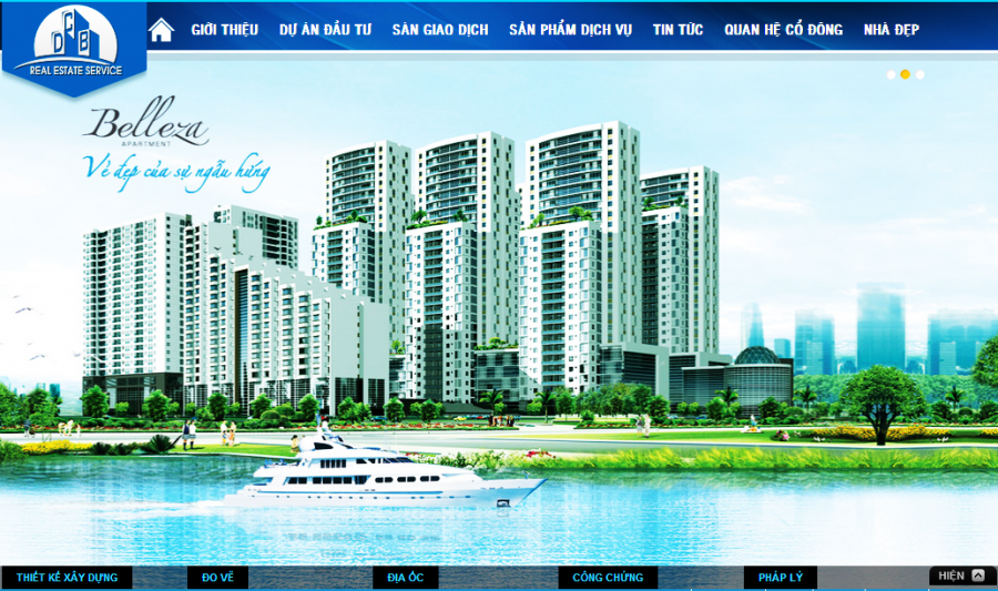 thiết kế website bất động sản